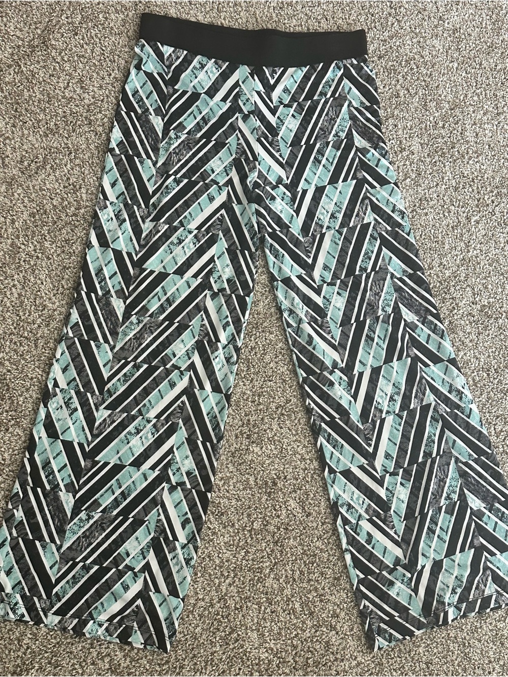 Alfani Black & Light Gray Patterned Top